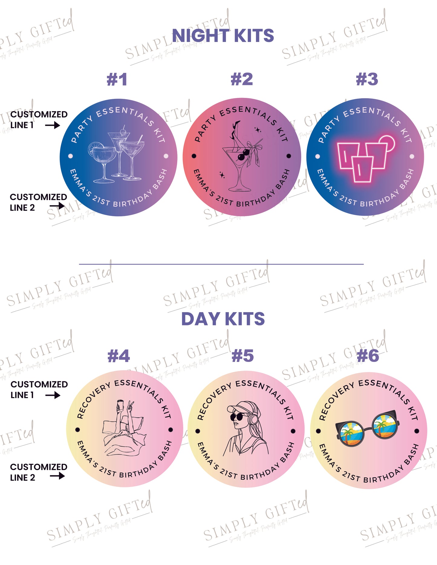 Mini Day & Night Recovery Kit Bags