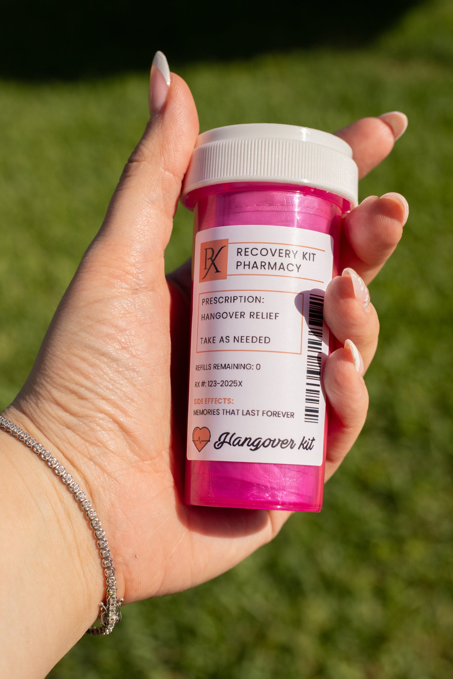 Mini Prescription Bottle Hangover Kits