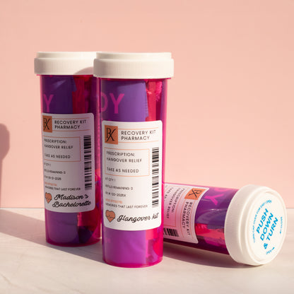Prescription Bottle Hangover Kits