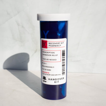 Kits para la resaca con medicamentos recetados para hombres
