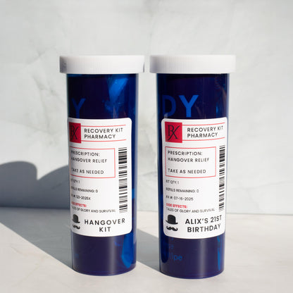 Kits para la resaca con medicamentos recetados para hombres