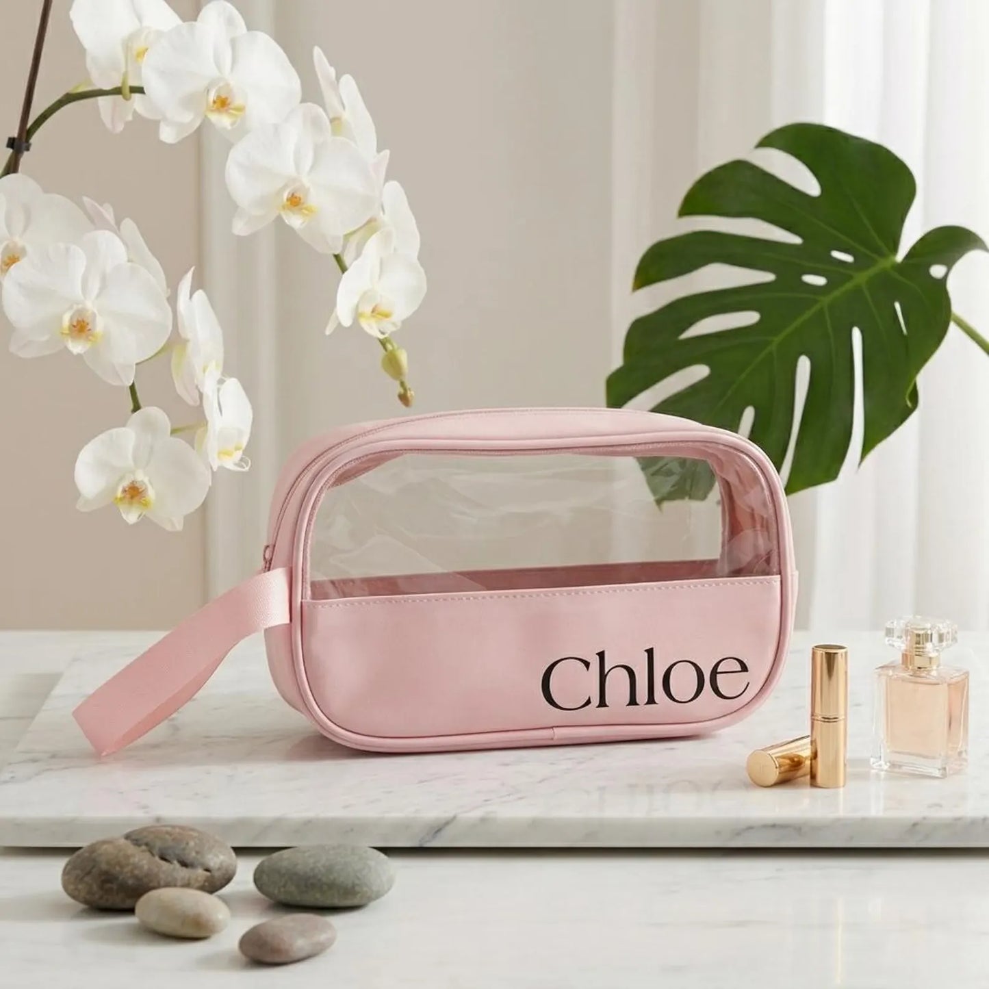 Personalized Semi-Clear Makeup Bag