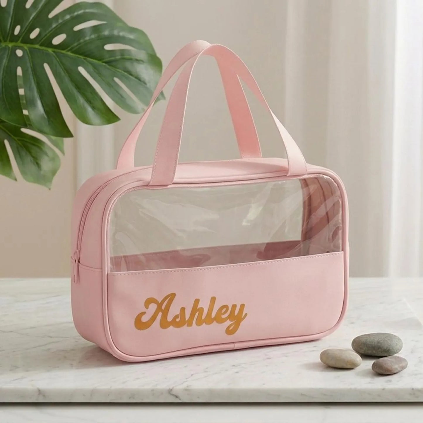 Personalized Semi-Clear Makeup Bag