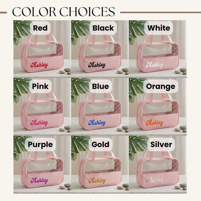 Personalized Semi-Clear Makeup Bag